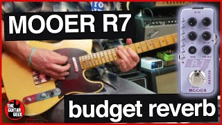 Video thumbnail for Mooer R7 BUDGET REVERB REVIEW +  My Top 7 Tones by TheGuitarGeek