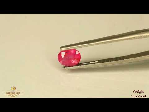 African Ruby 1.07ct. (Super Premium) video