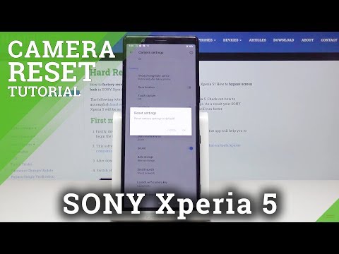 How to Reset Camera in SONY Xperia 5 – Camera Settings