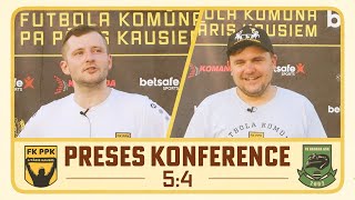 FK PPK/Betsafe - ASK Kadaga 5:4 PRESES KONFERENCE