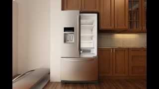 Removing Doors on a French Door Refrigerator with Exterior Dispenser (Ice Bin on Door)