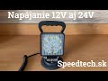 LED svetlo s magnetom 12/24V - 9x3W LED / CL napájanie / ECE R10 (110x110x35mm) - Video Youtube
