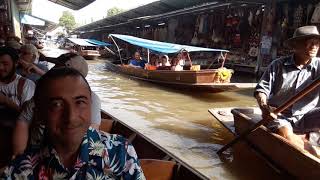 preview picture of video 'Damnoen Saduak Floating Market outside Bangkok  Thailand Travel'