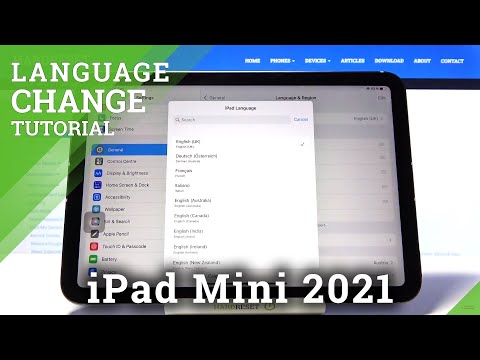 How to Change Language on iPad Mini 2021 – Change Device Language