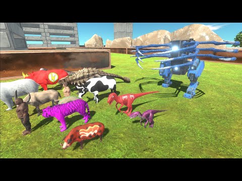Escape from ALIEN ROBOT - Animal Revolt Battle Simulator