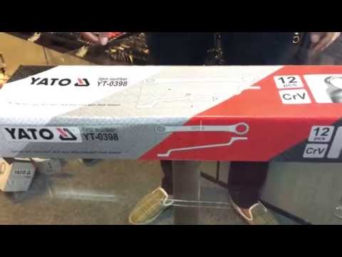 Ключі гнуто - накидні YATO : CrV, М= 6х7-30х32 мм, Набір 12шт. [4]