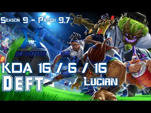KZ Deft LUCIAN vs EZREAL ADC - Patch 9.7 KR Ranked