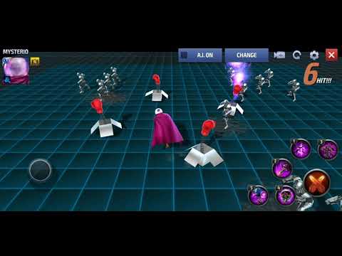 Marvel Future Fight - Mysterio skill abilities gameplay animations