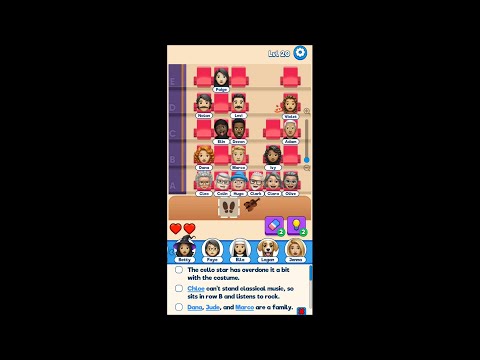 That's My Seat - Logic Puzzle - Levels 1-20 - YouTube