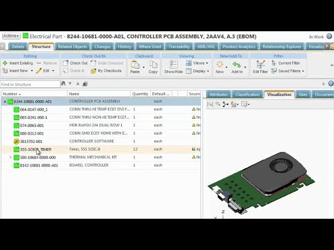 Component and Supplier Management Demonstration - PTC