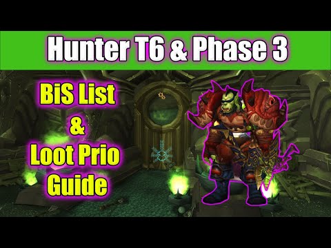 Hunter T6 & Phase 3 BiS List and Loot Prio Guide
