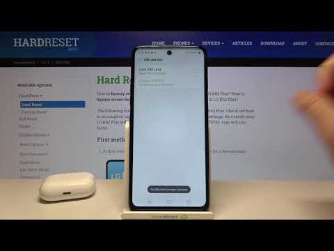 How to Remove SIM PIN in LG K62 Plus – Delete SIM Card Lock
