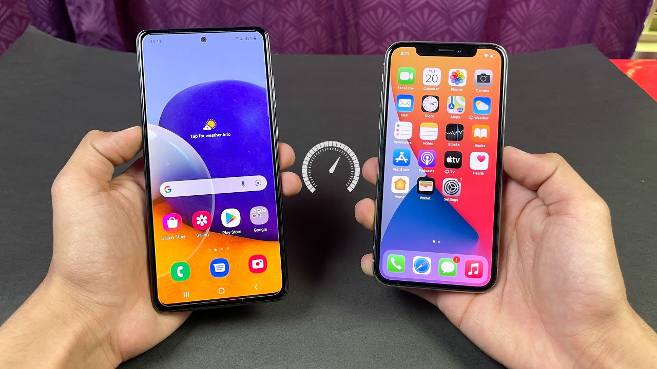 Samsung Galaxy A72 vs iPhone X - Speed Test & Comparsion! (Snapdragon 720G vs Apple A11 Bionic)!