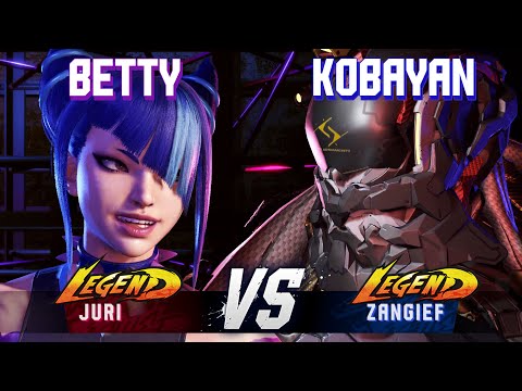 SF6 ▰ BETTY (Juri) vs KOBAYAN (Zangief) ▰ High Level Gameplay
