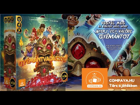 Nyerj egy igazi GYÉMÁNTOT! - Új GYÉMÁNTVADÁSZOK Társasjáték Bemutató - CompayaBoardGame