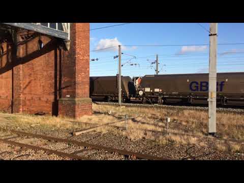 66711 passing Darlington working the 4N80 Doncaster Down Decoy to North Blyth