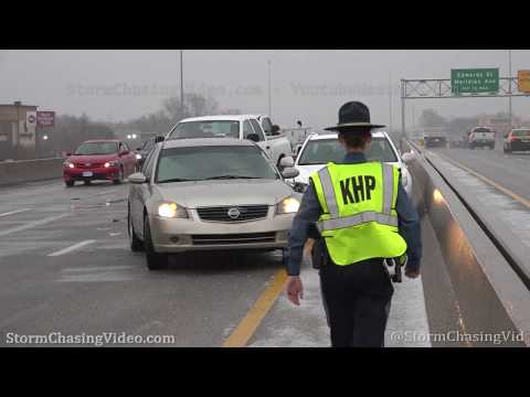 Multiple Icy Road Crashes in Wichita, KS - 12/15/2019