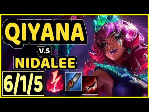 SKEANZ (QIYANA) vs NIDALEE - 6/1/5 KDA JUNGLE CHALLENGER GAMEPLAY - EUW