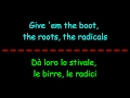 Rancid Roots Radicals Lyrics Eng-Ita