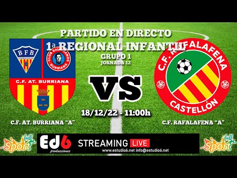 Fútbol Base: Partido 1ª Regional Infantil CF AT Burriana Salesianos «A» contra CF Rafalafena «A»