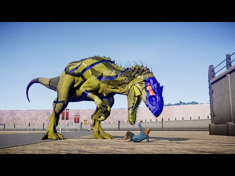 Ultimate Dino Superhero Battles: Venom vs Spiderman vs Yellow Spinosaurus | Jurassic World Evolution