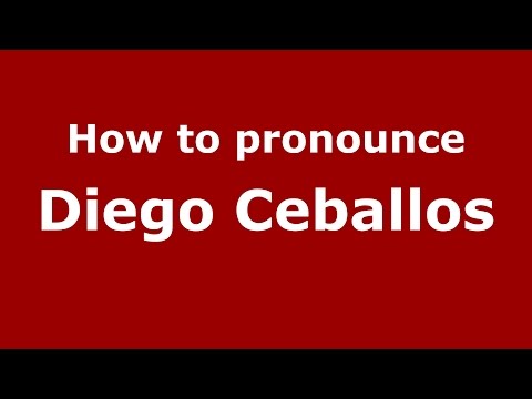 How to pronounce Diego Ceballos (Spanish/Argentina) - PronounceNames.com
