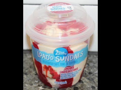 Blue Bunny Load'd Sundaes: Cherry Cheesecake Review