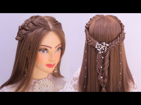 Fishtail braid tutorial l Quick & Easy open hairstyles...