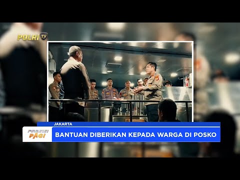 KAPOLRESTRO JAKUT TINJAU POSKO PENGUNGSIAN KORBAN KEBAKARAN KAPUK MUARA