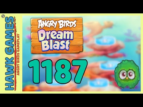 Angry Birds Dream Blast Level 1187 - Walkthrough, No Boosters