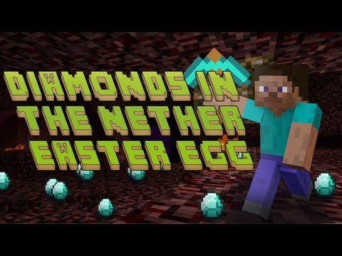 Diamonds in the Nether Easter Egg Minecraft