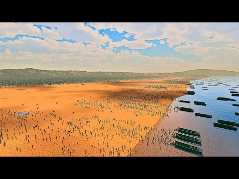 EVERY EARTH ARMY BEACH LANDING vs 4 MILLION DEMON ARMY FROM HELL! -Ultimate Epic Battle Simulator 2