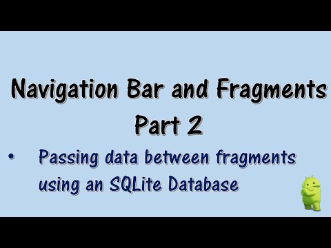 Navigation Bar and Fragments Part 2
