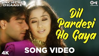 Hindi Song | Dil Pardesi Ho Gaya | Kachche Dhaage | Ajay, Manisha | Lata Mangeshkar, Kumar Sanu