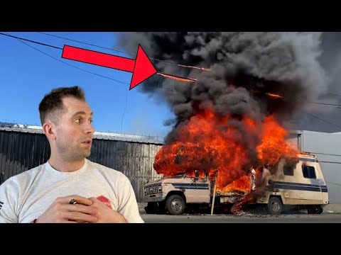 HUGE RV Fire Stopped In Minutes (firefighter breakdown)