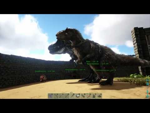 Trying my Yutyrannus Mount for the first time [Upscaled 4K] ARK  Survival Evolved