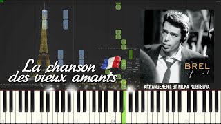 Jacques Brel - La chanson des vieux amants | Piano tutorial and Cover