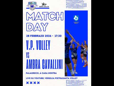 🔴 DIRETTA SERIE B2 🇮🇹 | V.P. VOLLEY  🆚 AMBRA CAVALLINI