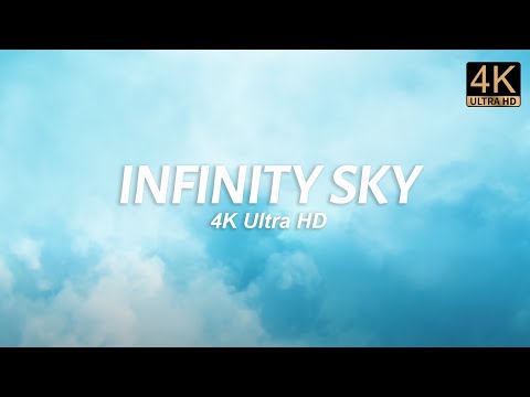 Infinity Sky Loop Animation [4K] | 1 Hour Background Screensaver | Blue Sky