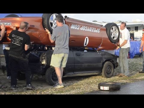 Upside-Down Chevrolet Camaro-Ford Festiva for LeMons