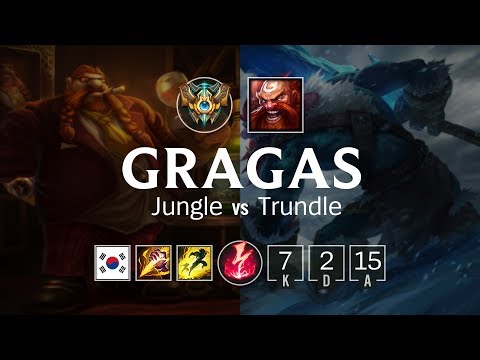 Gragas Jungle vs Trundle - KR Challenger Patch 8.7