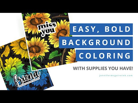 Easy, Bold Background Coloring Tips and Timesavers!