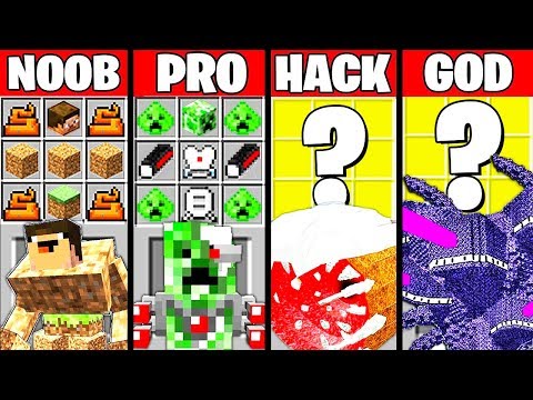 Minecraft Battle: BOSS COMPILATION CRAFTING CHALLENGE - NOOB vs PRO vs HACKER vs GOD Funny Animation
