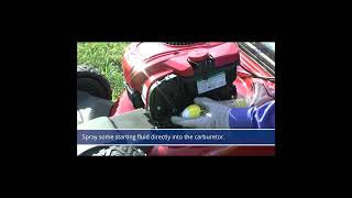 How to Start Your Lawn Mower Using Starter Fluid