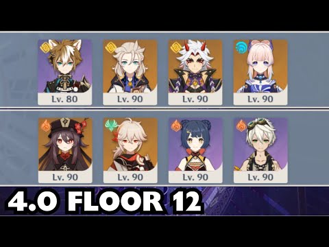 C0 ITTO Mono Geo and C0 HUTAO Mono Pyro | 4.0 Spiral Abyss Floor 12 | Genshin Impact
