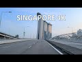 Singapore 4K Driving Downtown Asian Miami