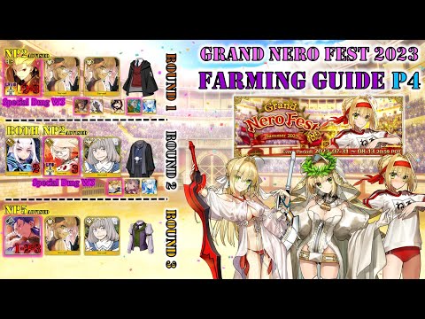 FGO NA - Grand Nero Fest 2023 - Lotto Farming Guide - Part 4: Personal Farming Comps (& some Edits)