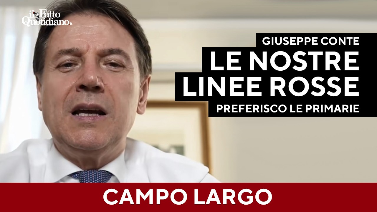 Campo largo, Conte: "Il candidato? Io preferisco le primarie. Ecco le nostre linee rosse"