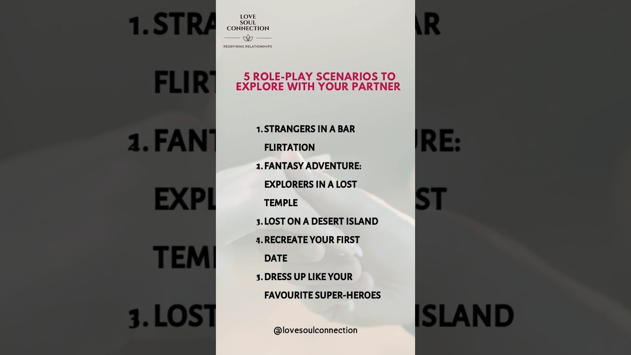 5 role play scenarios to try with your partner