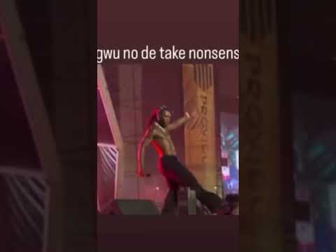 Watch Burna Boy Kick Fan Off The Stage